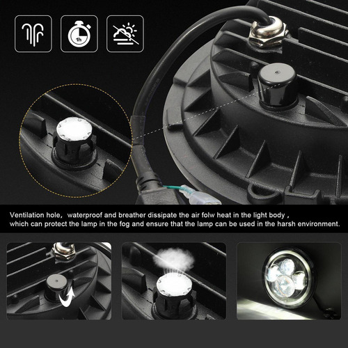 Para Faro De 7 Pulgadas Faro De 7 Led Faros De Luna
