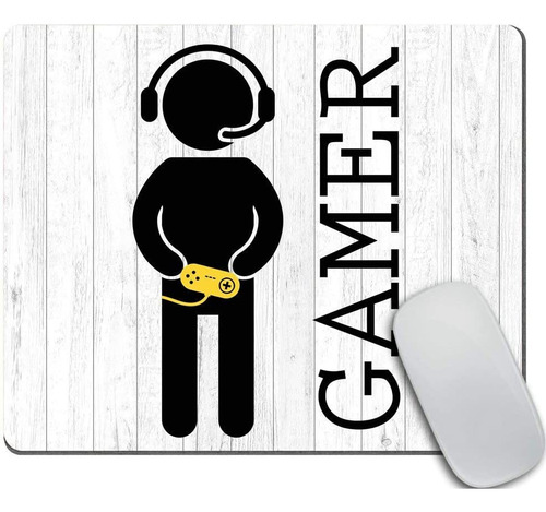 Amcove Mouse Pad, Rectangle, Non-slip, Gamer Style