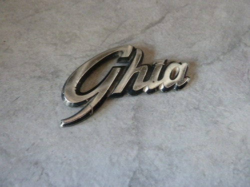 Insignia Placa Ghia Ford Emblema Metálico Cromado 