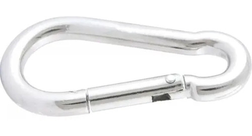 Imagem 3 de 6 de Kit 25 Mosquetão 7x70mm Aço Galvanizado Com Trava Beltools