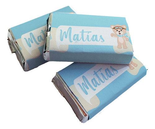 Chocolates Personalizados Baby Shower Ositos (10 Unidades)