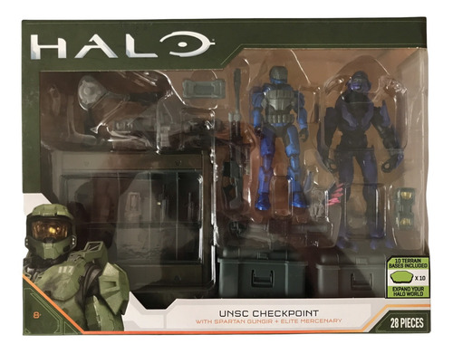 Pack Armas Y Figuras Halo Infinite Unsc Checkpoint Spartan (Usado)