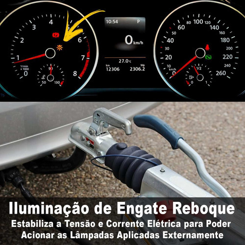 Modulo Eletrico Reboque Fiat Toro 2016 A 2022 Engate Pisca