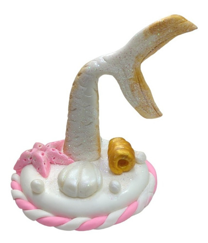 Adorno Sirena Sirenita Torta Porcelana Fria Cotillon