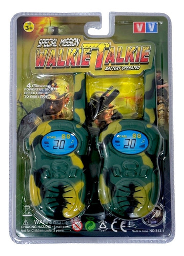 Walkie Talkie Camuflados Hasta 30 Metros A Pilas