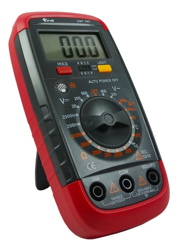 Multimetro Tester Digital Gralf Gmf-29c Compacto Termocupla