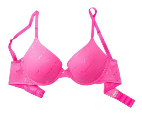 Victorias Secret Lencería Bra Encaje Pink Push Up 34d