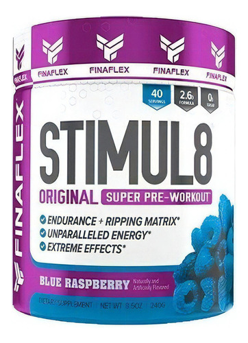 Stimul8 Pre Entreno + +! Sabor Blue Raspberry