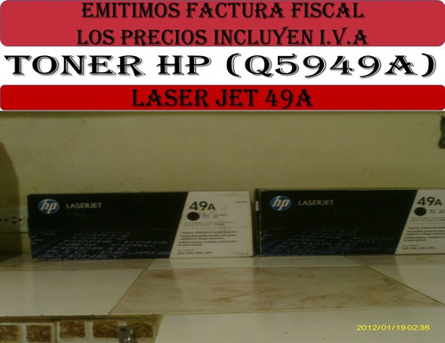  Tóner Negro Hp 49a Laserjet(q5949a)