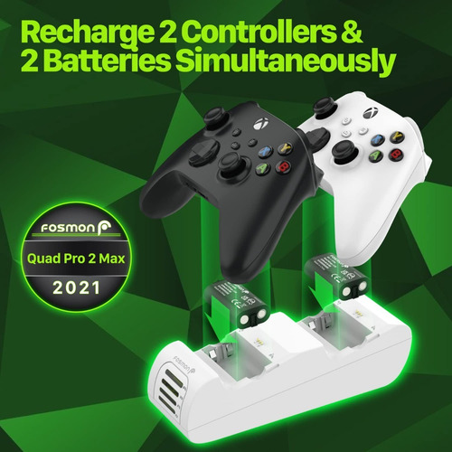Imagen 2 de 6 de Baterias Base Xbox Series S Combo Extra Dual Caragador Xs