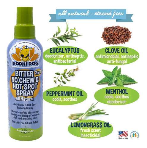 Spray Anti-mastigação E Para Manchas Quentes Bodhi Dog Bitte