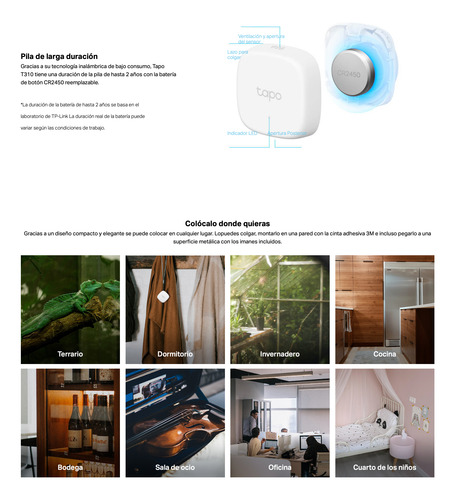 Sensor De Temperatura & Humedad Tapo T310 Matter Homekit
