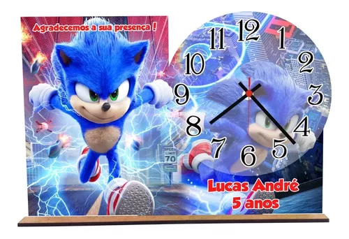 Enfeite Decorativo Grande de Mesa Festa Sonic 28x28cm - Ref 357010 Piffer -  CCS Decorações