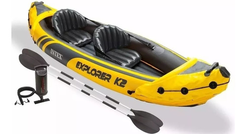 Canoa Kayak Intex Explorer K2 Inflable Bote 2 Personas