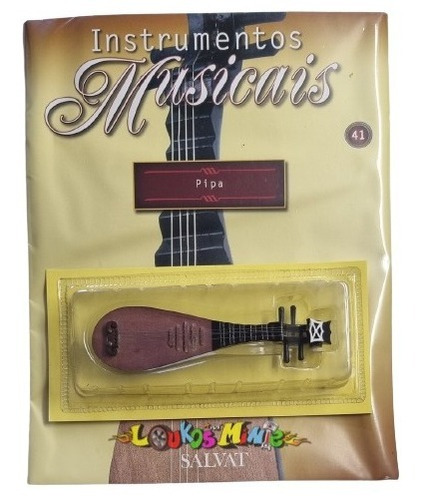 Salvat Instrumentos Musicais Pipa #41 + Revista 14cm