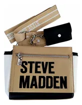 Comprar Bolsa Steve Madden Original Cafe Claro Con Monedero Do341065 Marrón Claro Rayas Níquel Marrón Claro