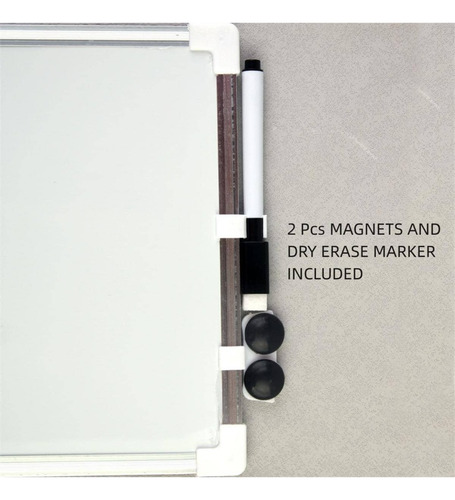 Pizarron Blanco Magnetico Aluminio Con Plumon E Imanes 50x70