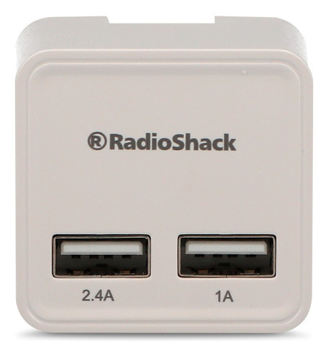 Cargador De Pared 2 Usb Radioshack Color Blanco