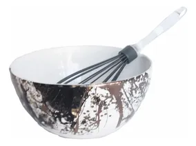 Batidor Manual Pera Silicona C/ Mango Acrílico - Reposteria