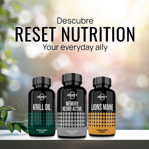 Reset Nutrition Memory Neuro Active Mind Matrix 60 Cápsulas Suplemento Alimenticio para Memoria, Enfoque Mental y Salud Cerebral
