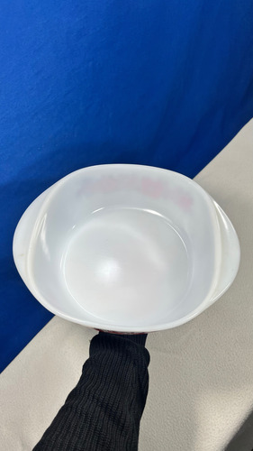 Fuente Bandeja Para Horno Simil Pyrex Vintage Jena Glass Blanco (Usado)