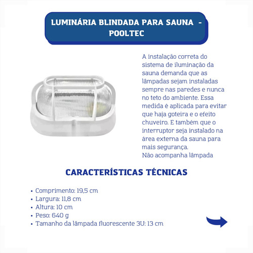 Sauna A Vapor 12kw Quadro Analógico, Kit Instalação, 2 Lumin
