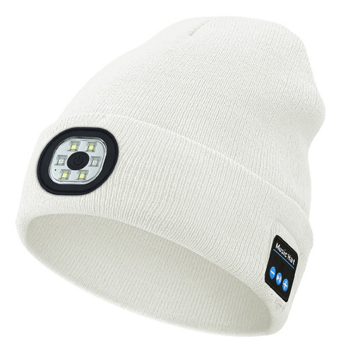 Gorro Bluetooth Led Que Brilla En La Oscuridad Y