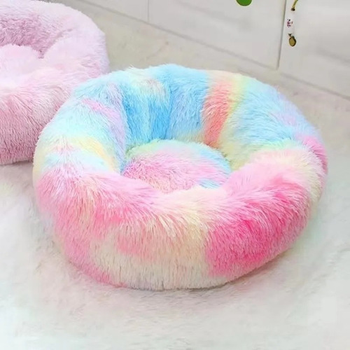 Cama Para Perros Y Gatos, Antiestrés Nido Premium Multicolor