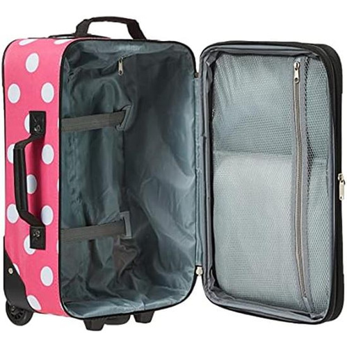 Juego De Maletas Rockland, Softside Expandible En Color Rosa