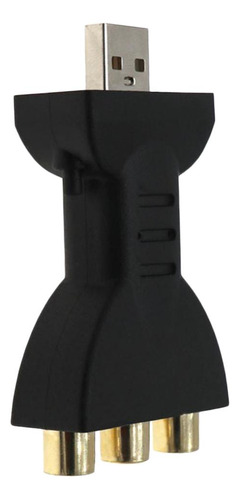 Adaptador De Audio 3 Rca A Usb 4 Piezas