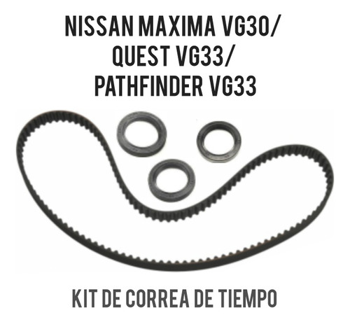 Correa De Tiempo Con Estoperas Nissan Quest Motor 3.0 Y 3.3 