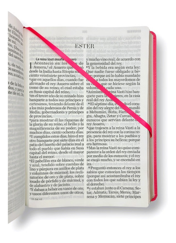 Imagen 6 de 10 de Biblia Letra Supergigante Valera 1960 Fucsia Con Estudios