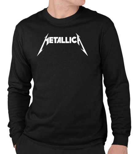 Camiseta Camisa Metallica Banda Rock Blusa Manga Longa 