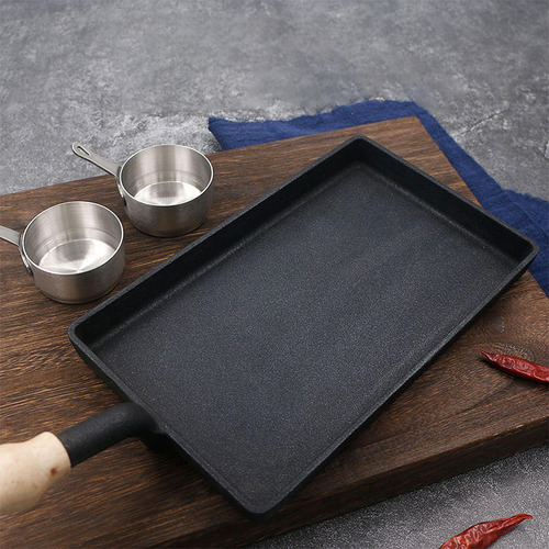 Plancha De Hierro Fundido, Sartén Antiadherente Para Asar,