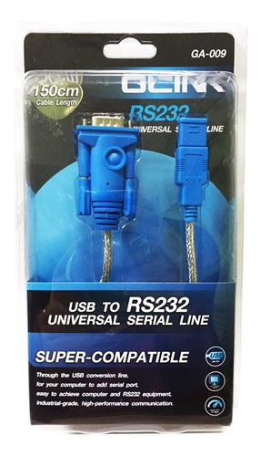 Cable Adaptador Usb A Puerto Serial Rs232 Glink 2.0