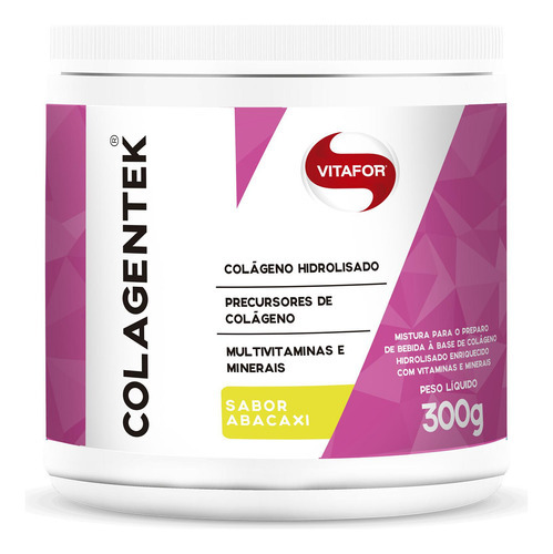Colágeno Colagentek Vitafor 300g - Abacaxi