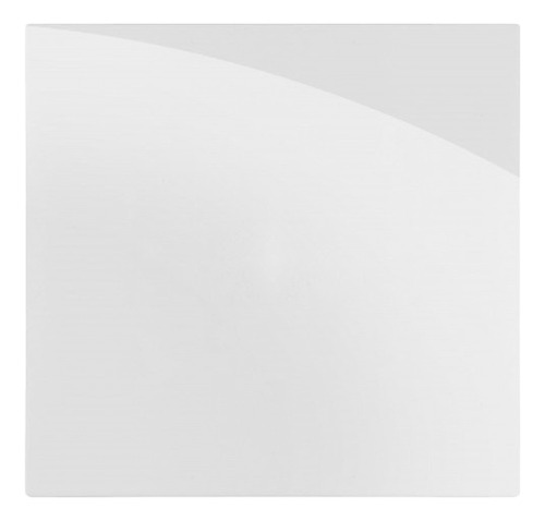 Placa Cega Com Suporte 4x4 - Recta Branco Gloss