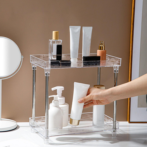Organizador De Maquillaje Escalonado, Tocador, Baño, 2 Nivel