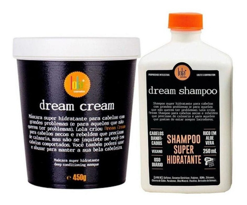 Kit Lola Máscara Hidratante + Shampoo Hidratante Dream Cream