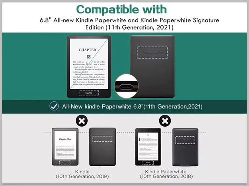 Funda Para Kindle Paperwhite 6.8 De 11.a Generación 2021