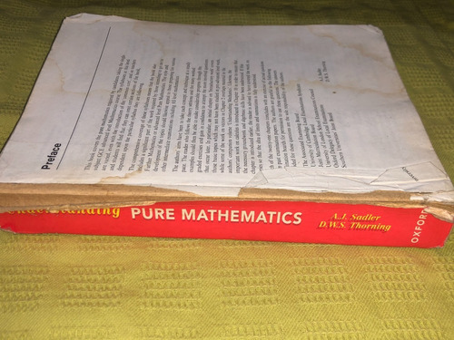 Understanding Pure Mathematics - A. J. Sadler - Oxford