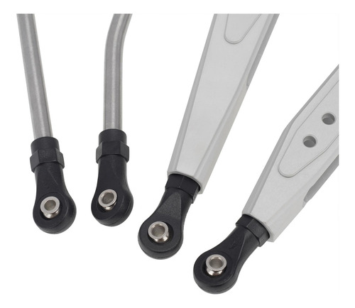 2 Pcs Alumínio Traseiro Traseiro Trailing Arm E Prata