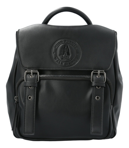 Mochila Mujer Hunt Back Negro Hush Puppies