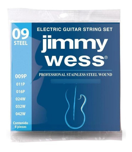 Jgo De Cuerdas Electrica Jimmy Wess Wa1009