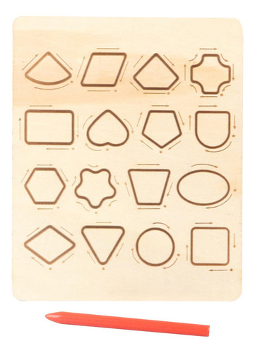Tablero De Rastreo De Formas Y Números Para Niños, Tablero