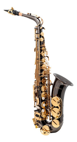 Saxofón Alto Aureal Eb Negro A-808 Hg Alta Calidad, Kit