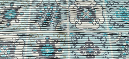 Camineros De Goma Antideslizante Para Baño X Mt. Color 7521b Mosaico Azul
