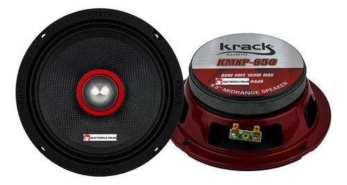 Par De Medios Rangos 6.5 Open Show Krack Audio Kevlar 320w