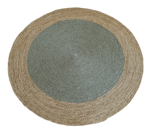 Alfombra Redonda Fibra Natural Seagrass Color Gris