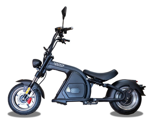 Imagen 1 de 15 de Moto Eléctrica Chopper Gilroy Motor Bateria Litio Negro